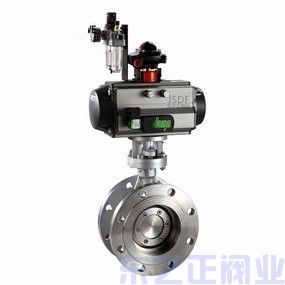 氣動不銹鋼法蘭蝶閥