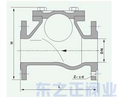 球形止回閥結構圖
