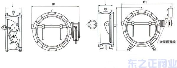 蝶式緩沖止回閥結構圖