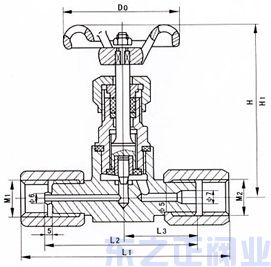 壓力表針型閥結構圖