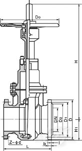 平板閘閥結構圖a