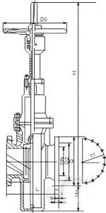 平板閘閥結構圖b