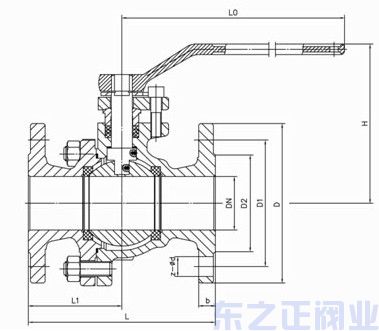 軟密封球閥結構圖 軟密封球閥結構圖