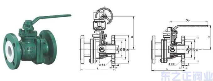 襯氟球閥結構圖