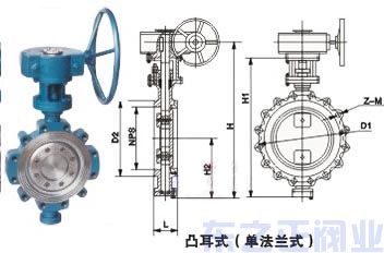凸耳式美標蝶閥