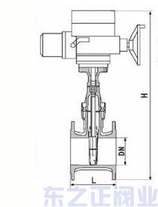 電動(dòng)軟密封閘閥結(jié)構(gòu)圖