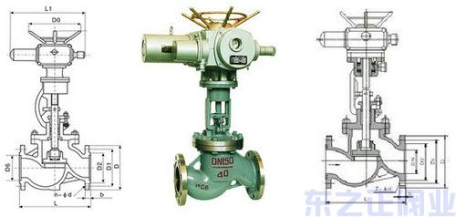 防爆電動截止閥結構圖