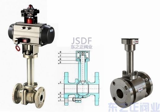 氣動低溫球閥結構圖