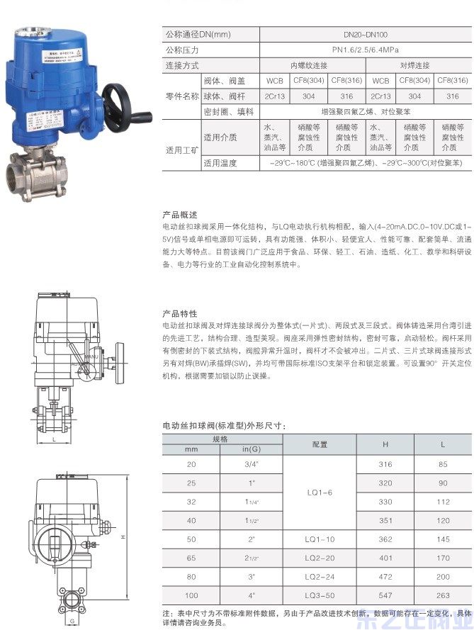 防爆電動內(nèi)螺紋球閥