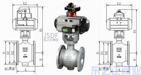 氣動偏心半球閥結構圖 氣動偏心半球閥結構圖