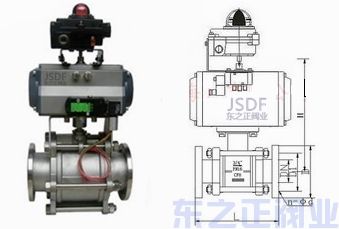 氣動真空球閥結構圖