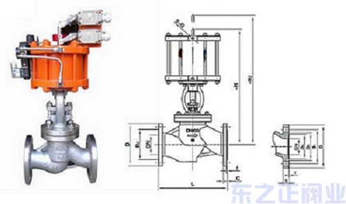 氣動不銹鋼截止閥結構圖
