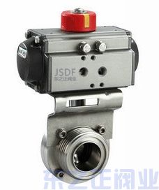 氣動衛生級外螺紋蝶閥