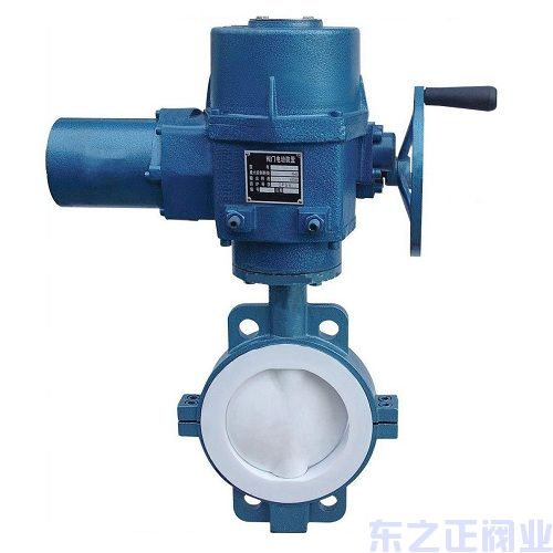 電動對夾式全襯氟蝶閥 電動對夾式全襯氟蝶閥